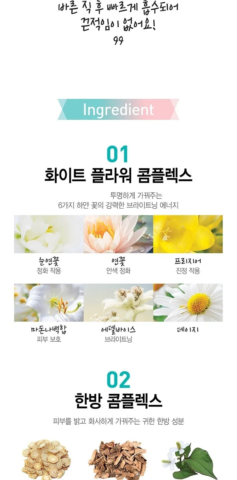 PETITFEE Snow Lotus White Tone Up Cream 50ml Detail