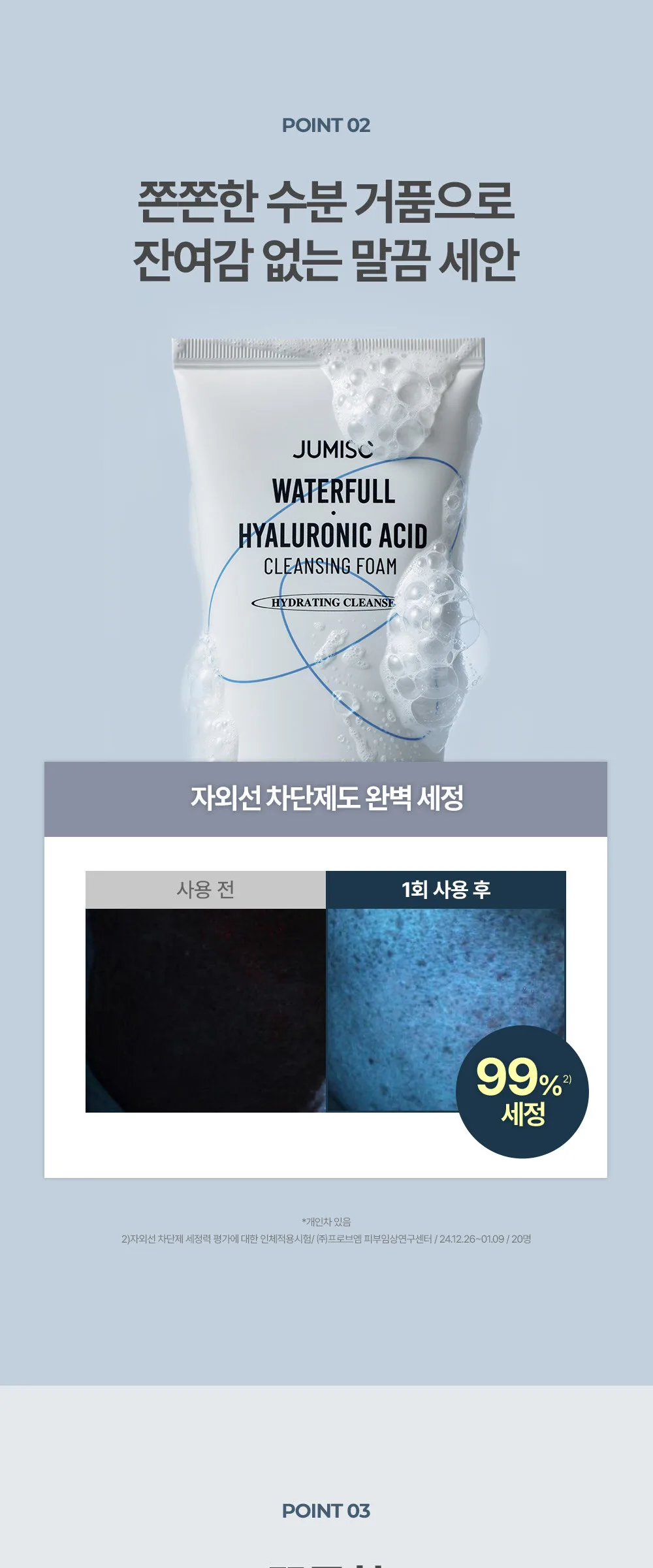 JUMISO Waterfull Hyaluronic Acid Cleansing Foam 150ml Detail
