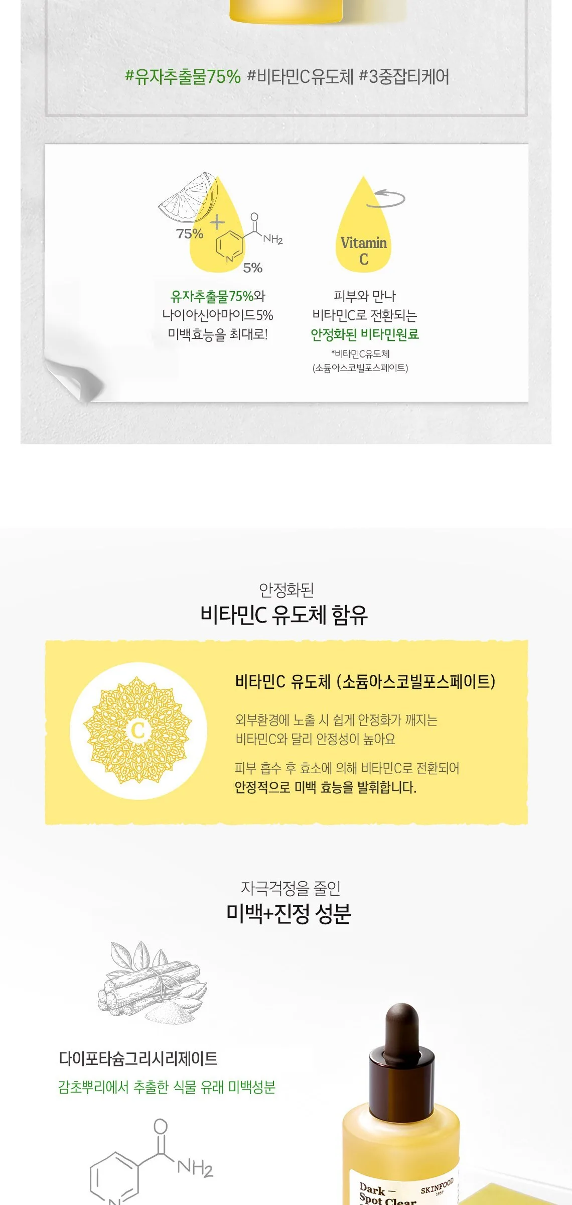 SKINFOOD Yuja C Dark Spot Clear Serum 50ml Detail