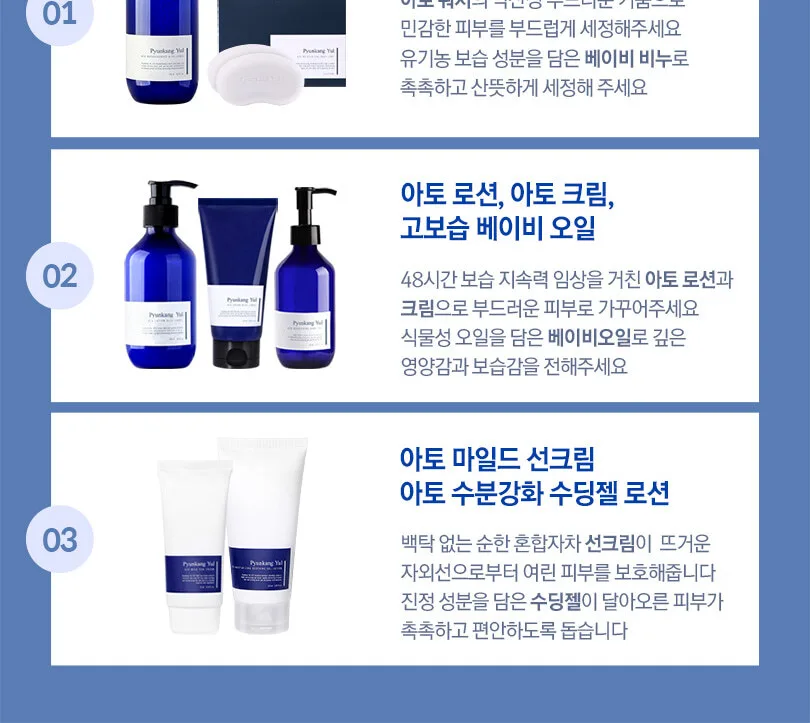 Pyunkang Yul ATO Wash & Shampoo Blue Label 500ml Detail
