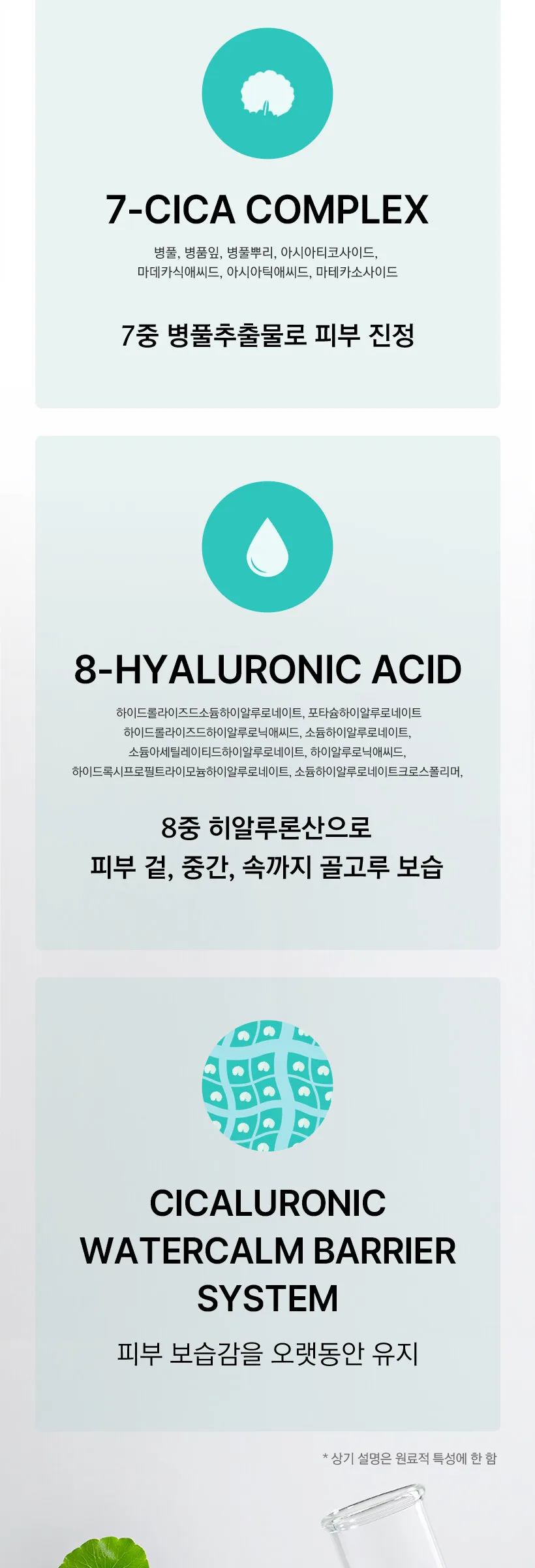 MIZON Cicaluronic Gel Treatment 50ml Detail