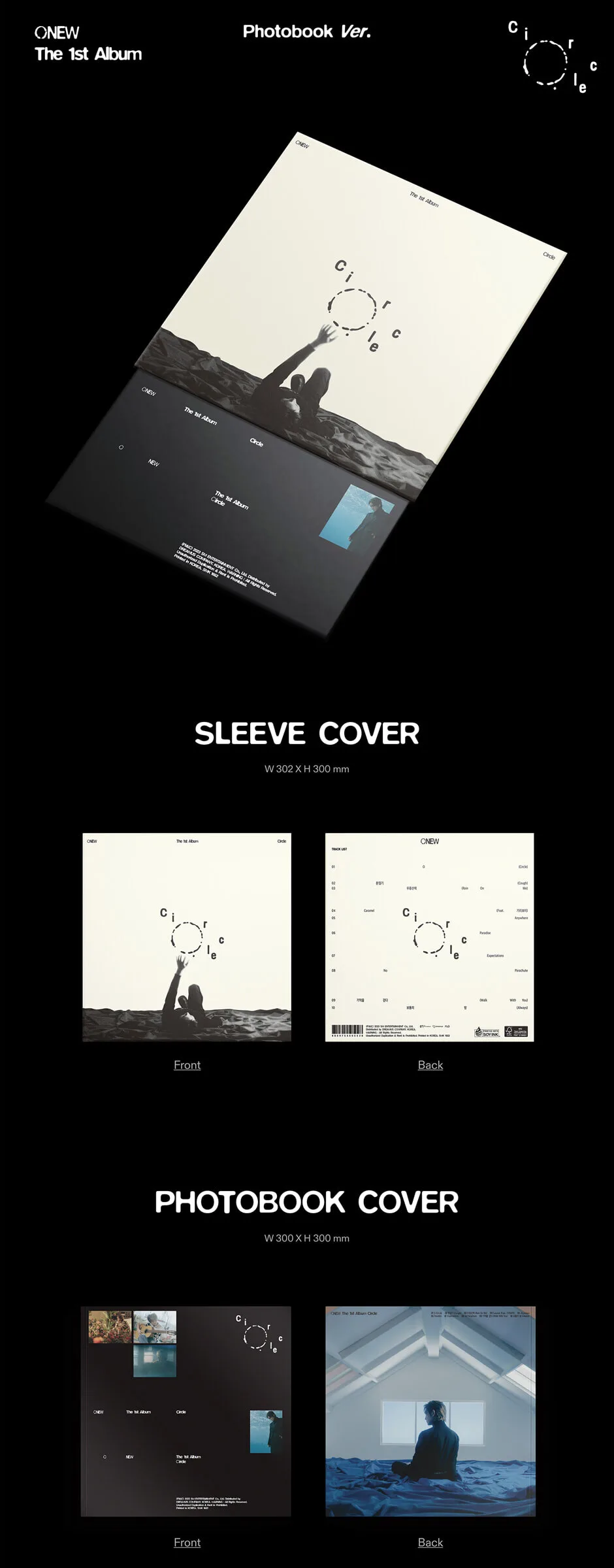 ONEW – 1st Full Album: CIRCLE (PhotoBook Ver.) Detail