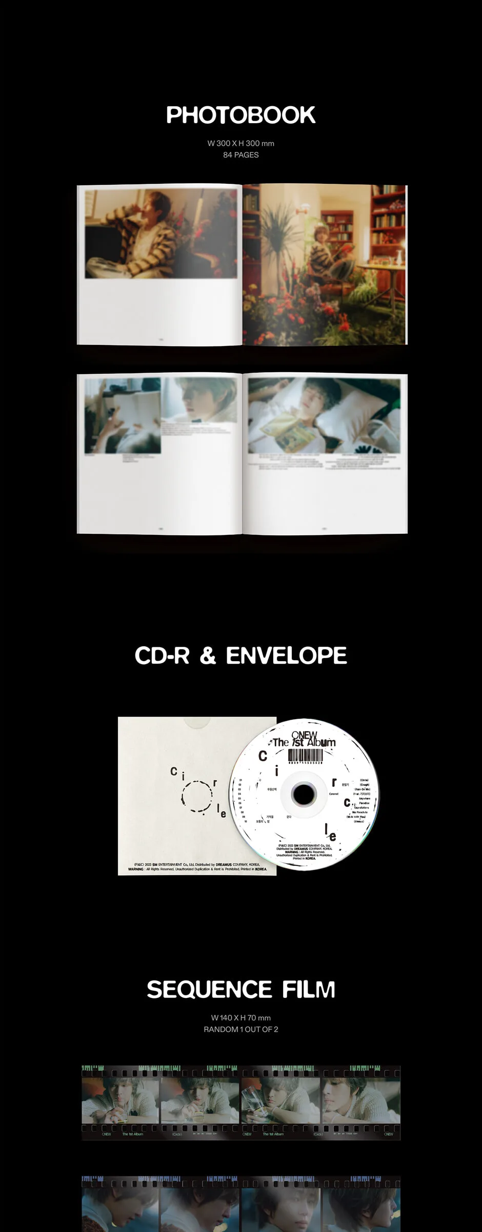 ONEW – 1st Full Album: CIRCLE (PhotoBook Ver.) Detail