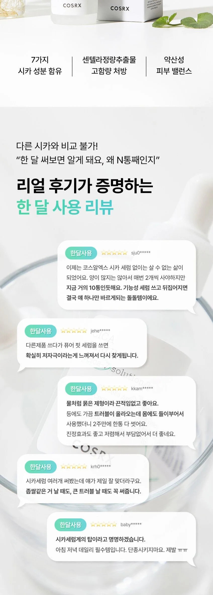 COSRX Pure Fit Cica Serum 30 ml Detail