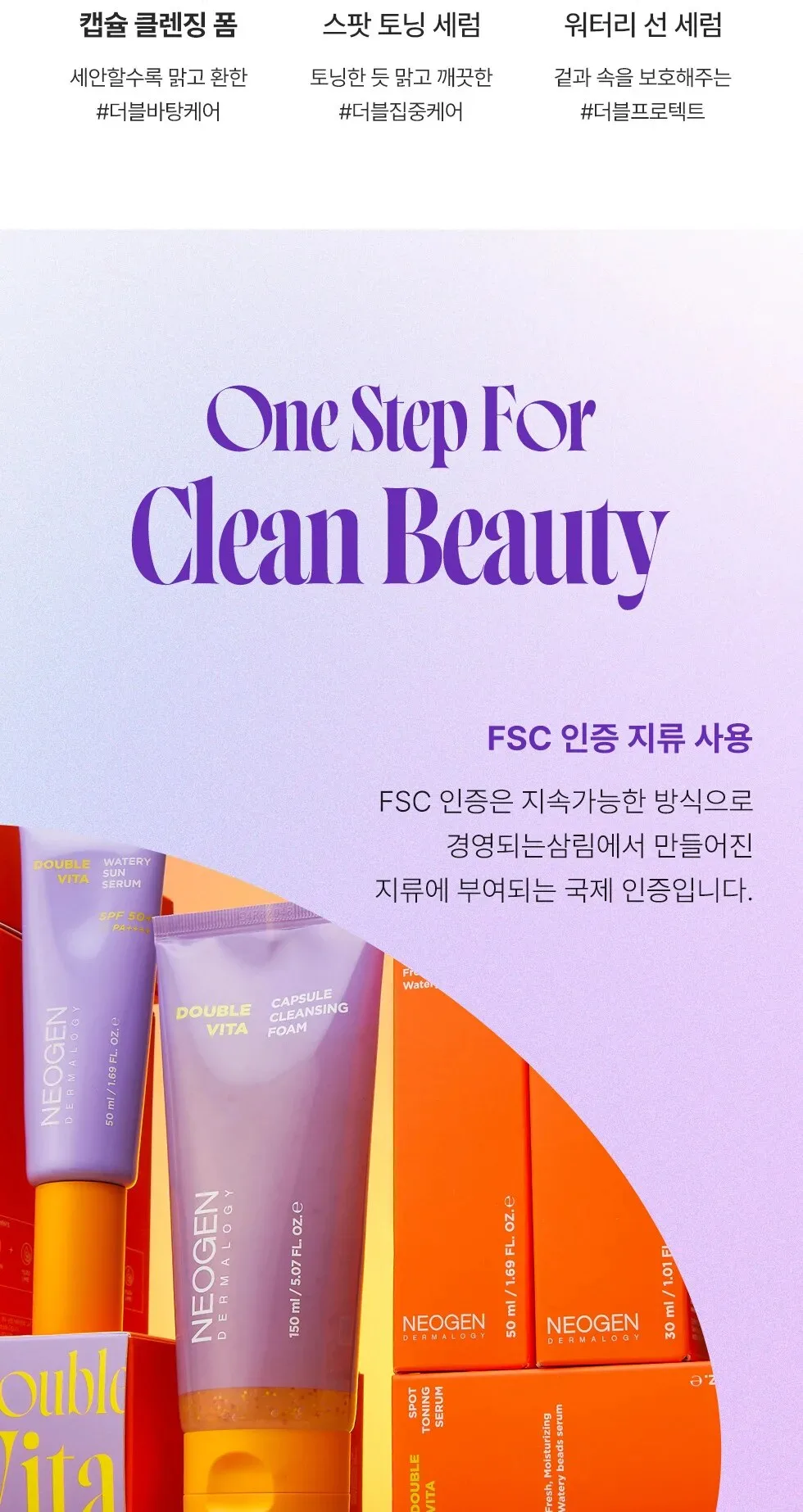 NEOGEN Dounble Vita Capsual Cleansing Foam 150ml Detail