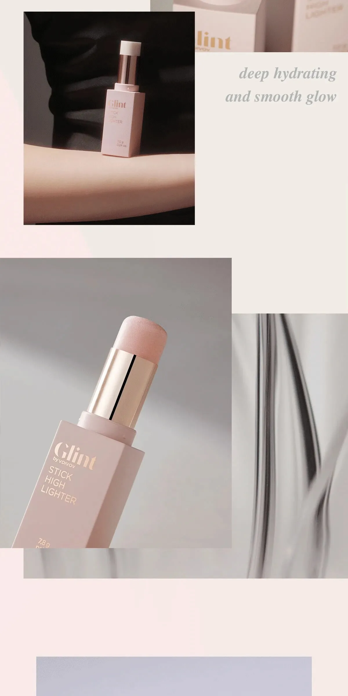 Glint by VDIVOV Stick Highlighter 7g Detail