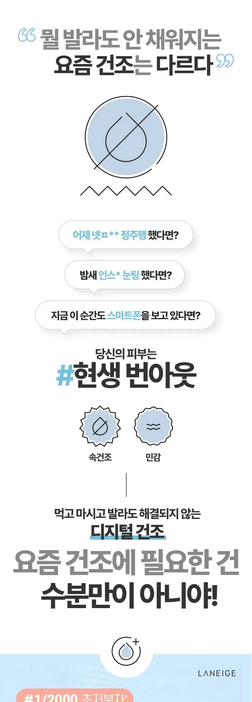 LANEIGE Water Bank Blue Hyaluronic Emulsion for Normal to Dry skin 120ml Detail