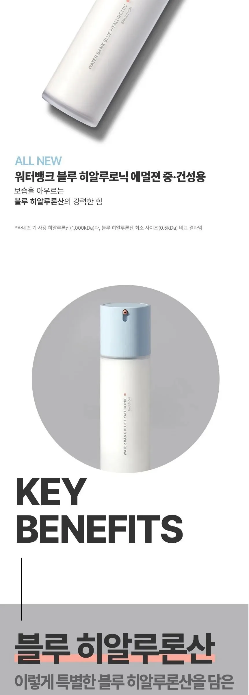 LANEIGE Water Bank Blue Hyaluronic Emulsion for Normal to Dry skin 120ml Detail
