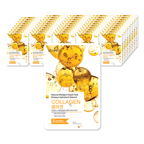 Eunyul Natural Moisture Collagen Mask Pack 22ml x 50pcs