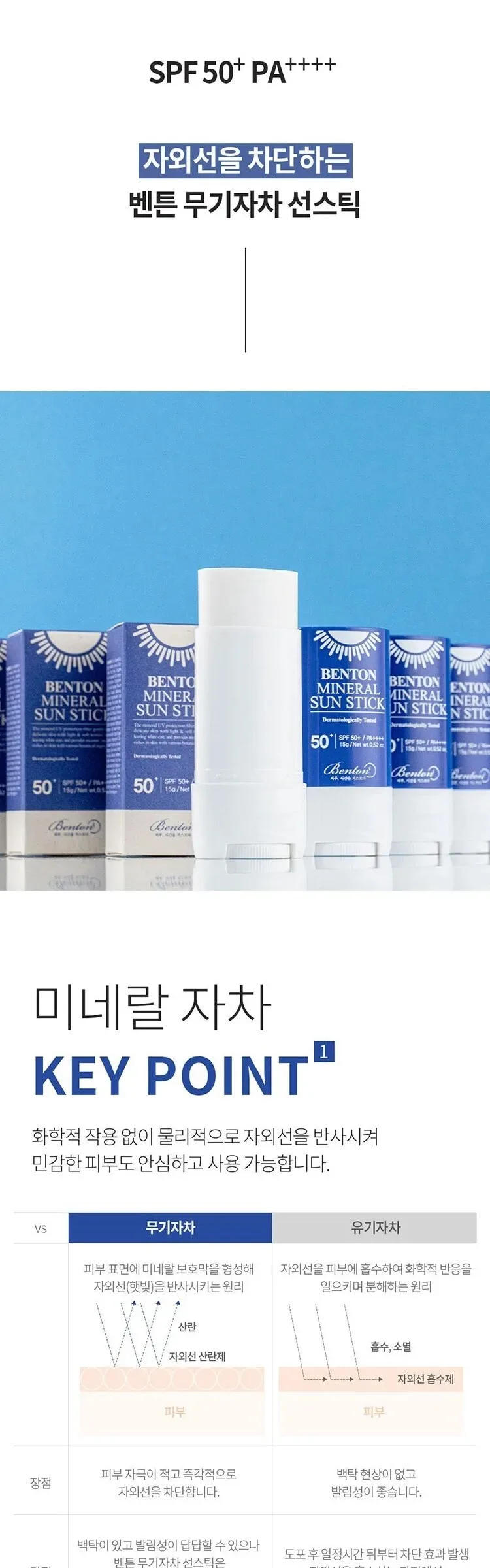 BENTON Mineral Sun Stick 15g Detail