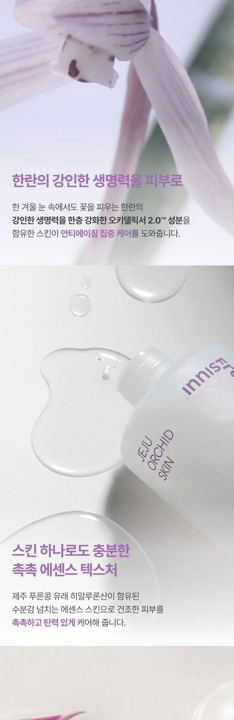 Innisfree Hanran Orchid Skin + Lotion Set Detail