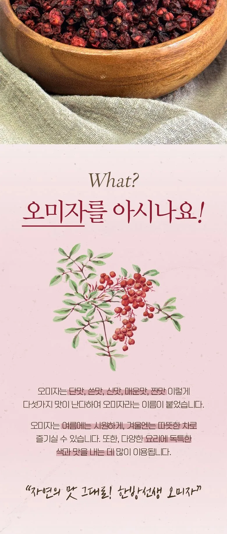 Mungyeong Dried Omija (Schisandra Berries) 100g Detail