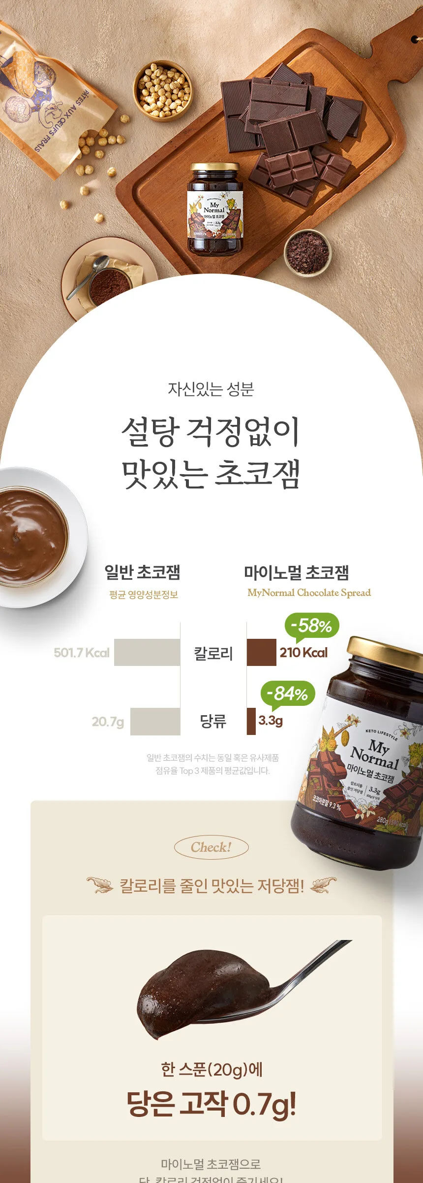 Low-Sugar Chocolate Jam: My Normal Low-Sugar Chocolate Hazelnut Spread – Keto-Friendly (280g) Detail