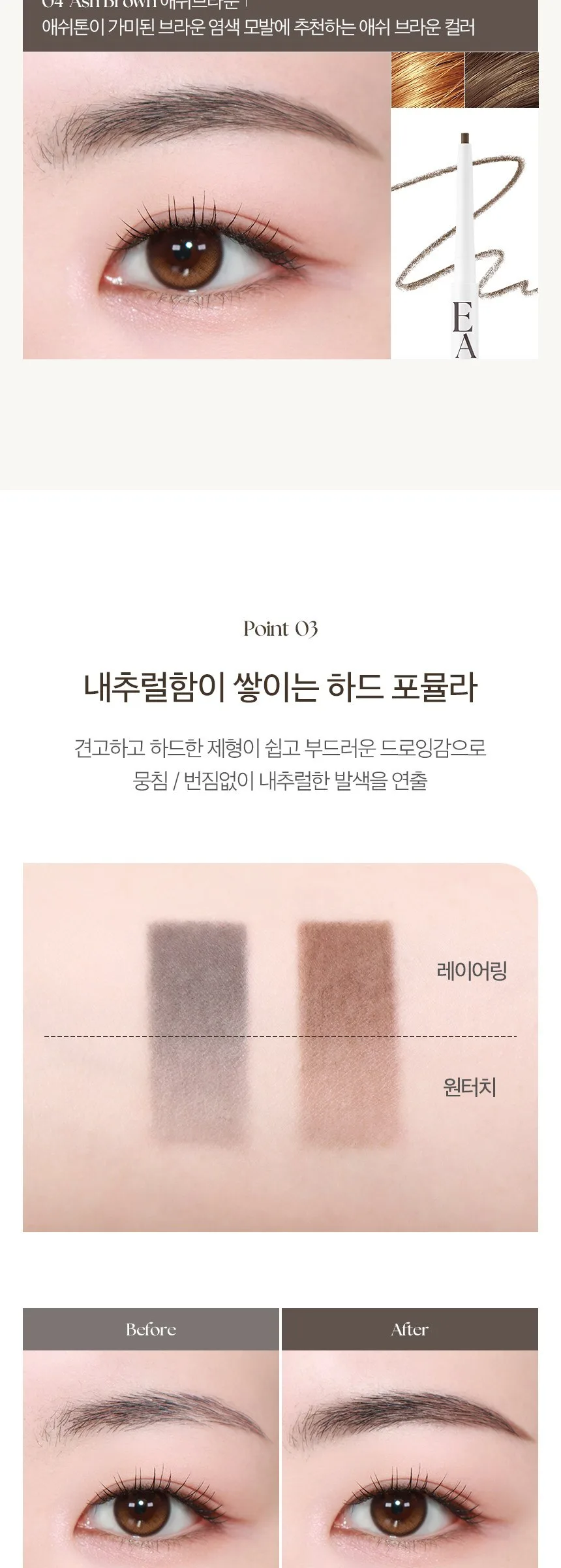 IPKN Easy Drawing Slim Pencil Eyebrow 0.1g Detail