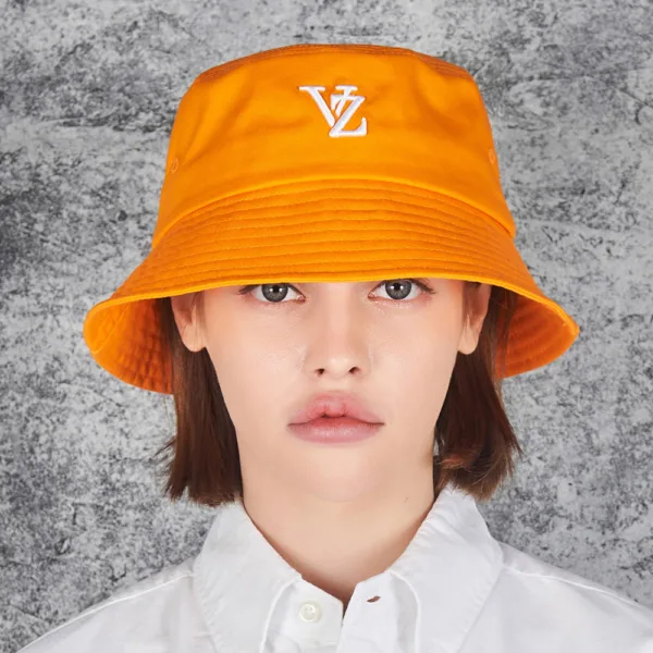 VARZAR 3D Monogram Color Bucket Hat Orange
