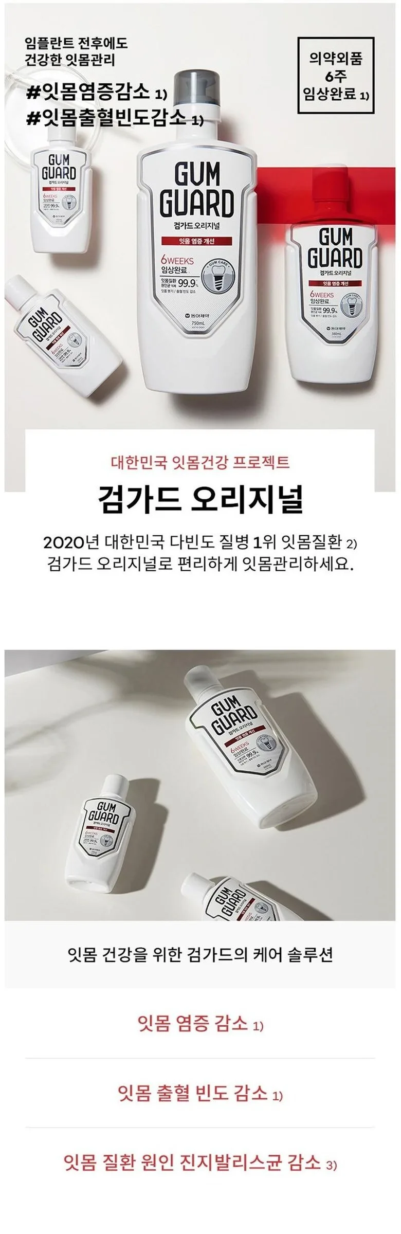 GUM GUARD Original Mouthwash 750ml Detail