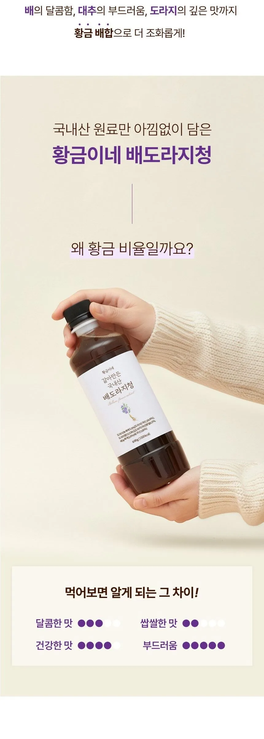 Hwanggeumine Korean Pear Bellflower Root Extract 600g Detail