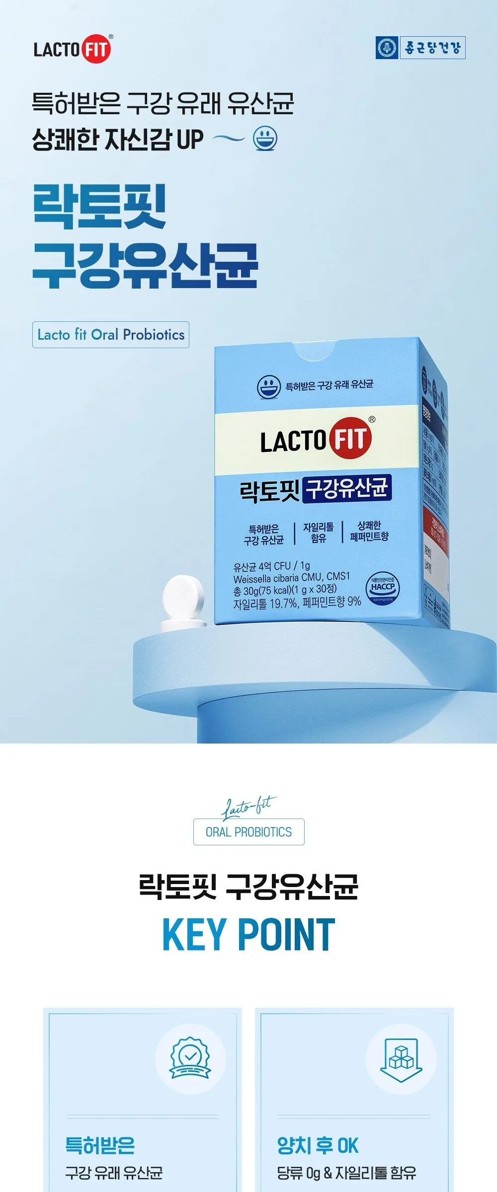 Lacto Fit Oral Probiotics 30 Tablets Detail