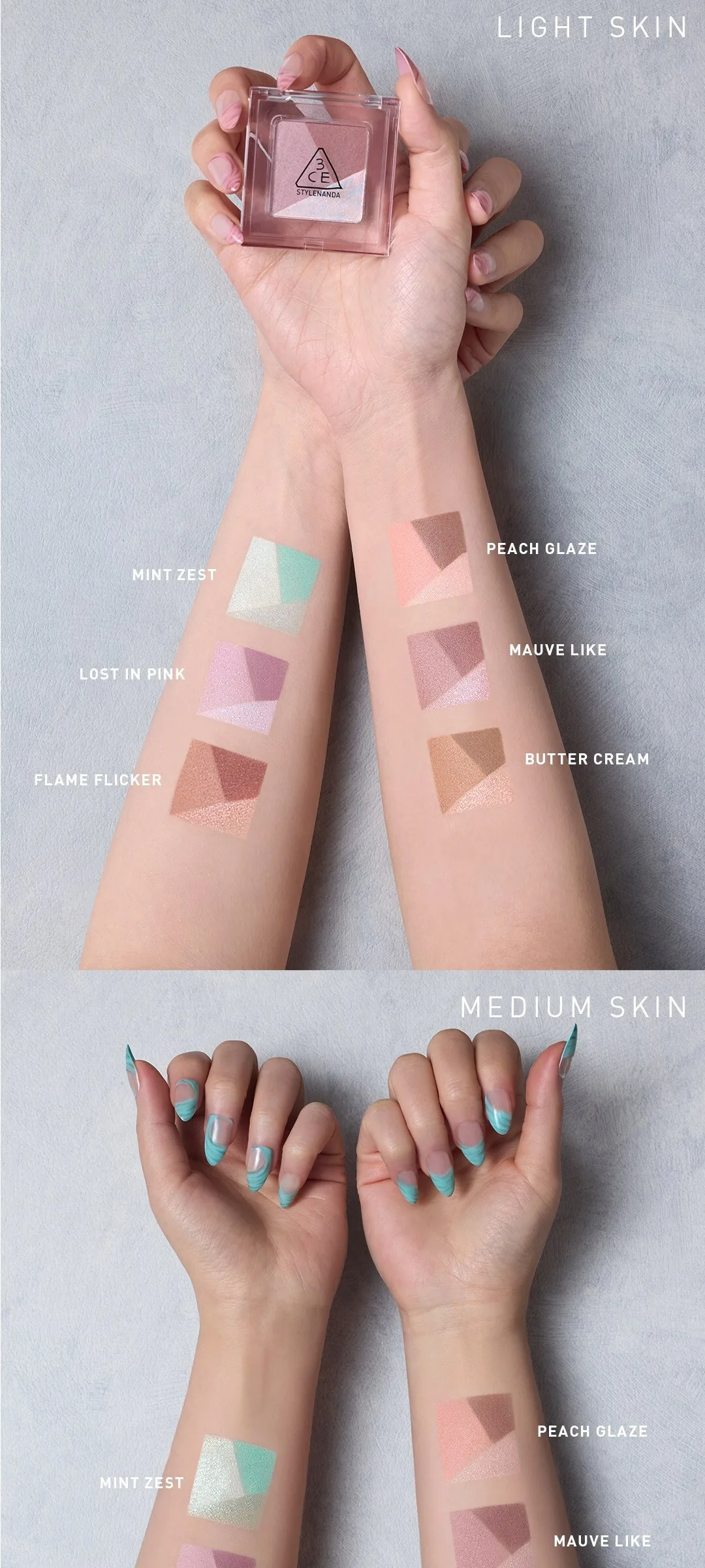 3CE Color Grid Eyeshadow 3.3g Detail