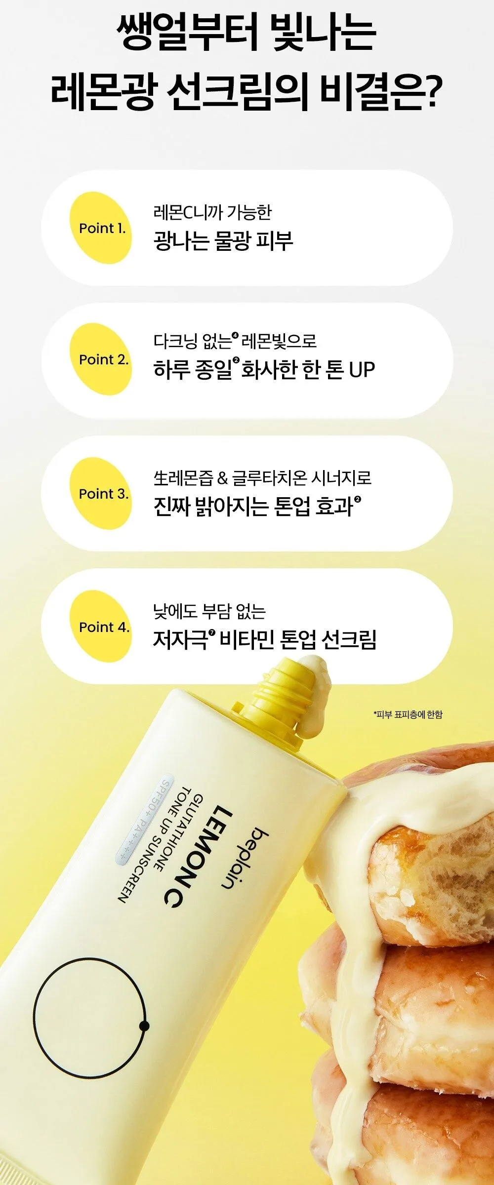 BEPLAIN Lemon Seed Glutathione Tone-up Sun Cream 50ml Detail
