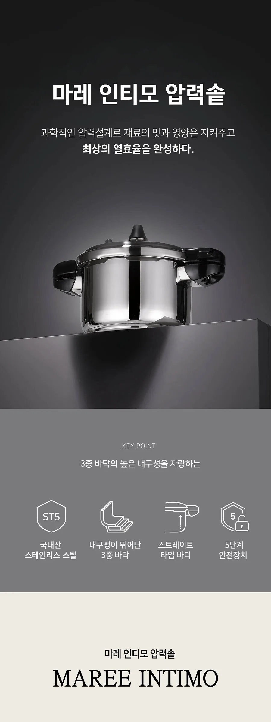PN Poong Nyun Maree Intimo Pressure Cooker (Serves 6) MIPC-06 Detail
