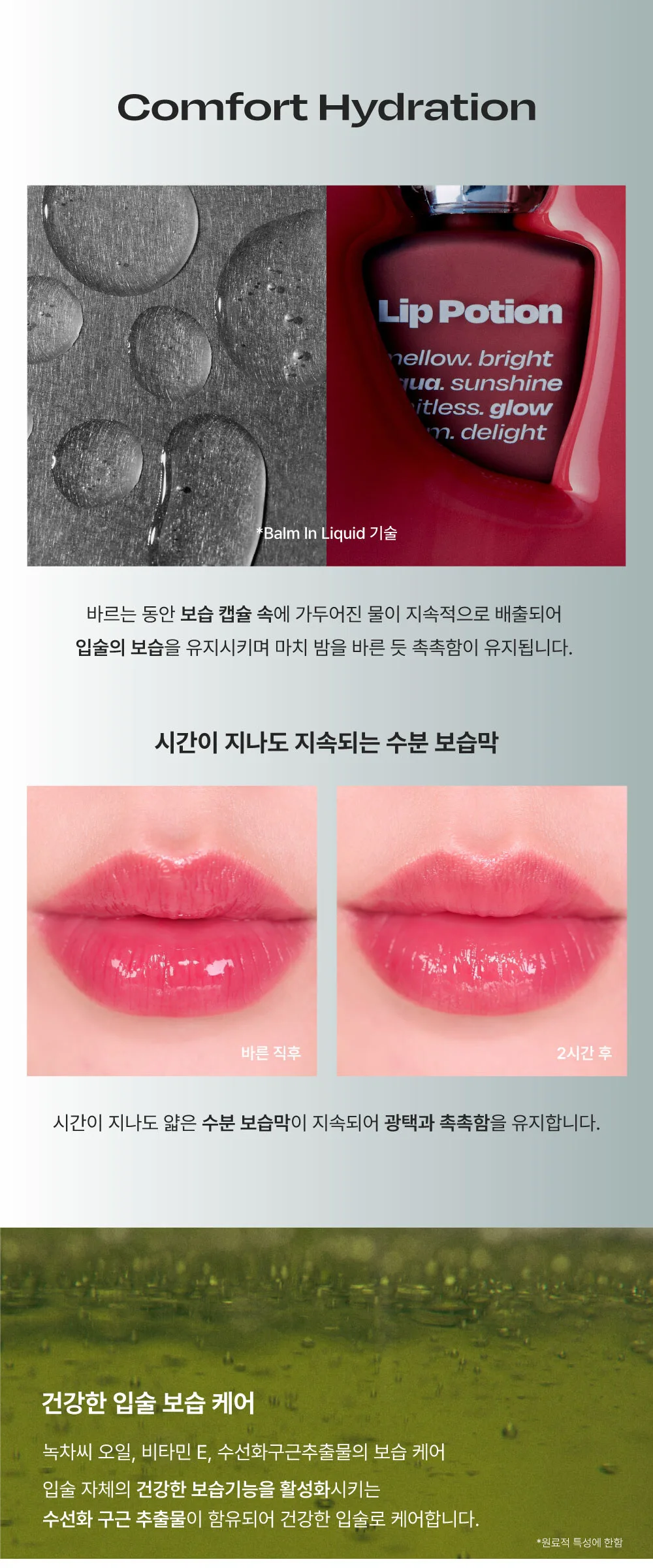 Alternative stereo Lip Potion Aqua Glow Detail