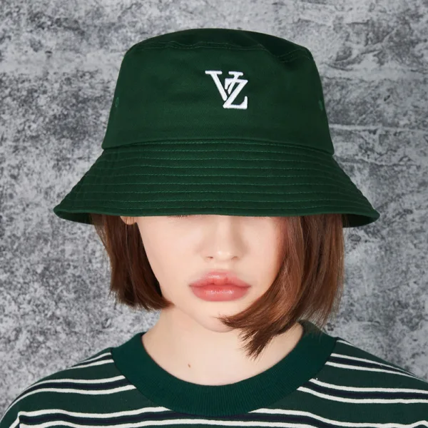 VARZAR 3D Monogram Color Bucket Hat Green