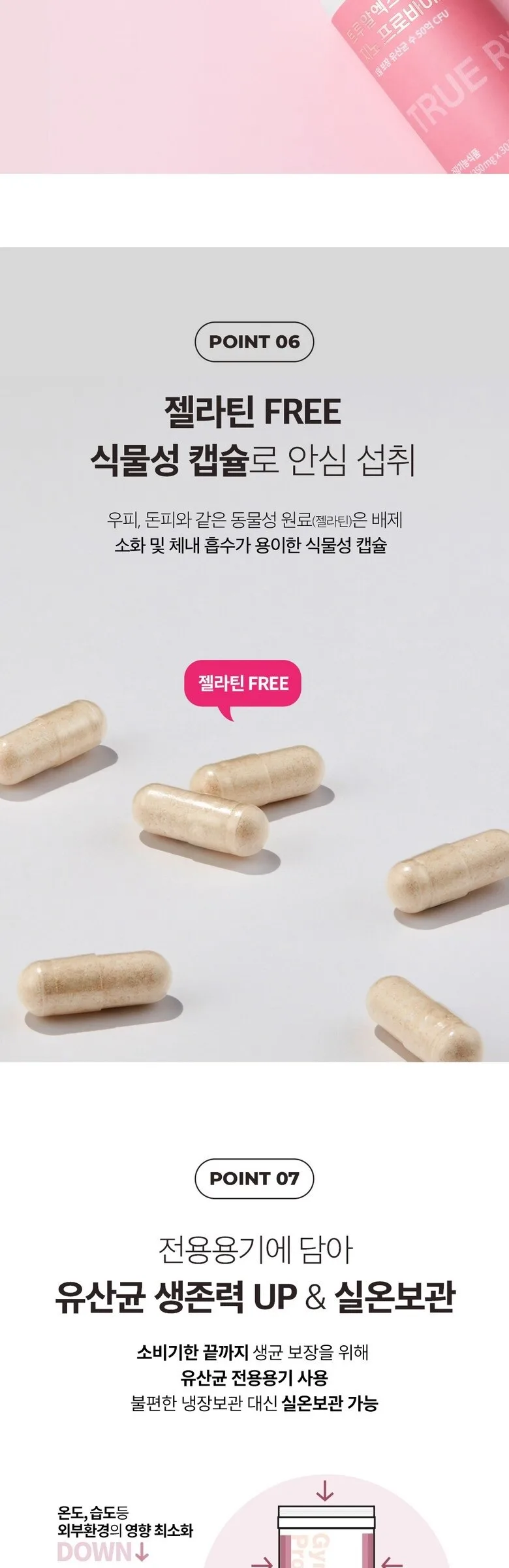 TRUE RX Gyno Probiotics 350mg x 30 Tablets Detail