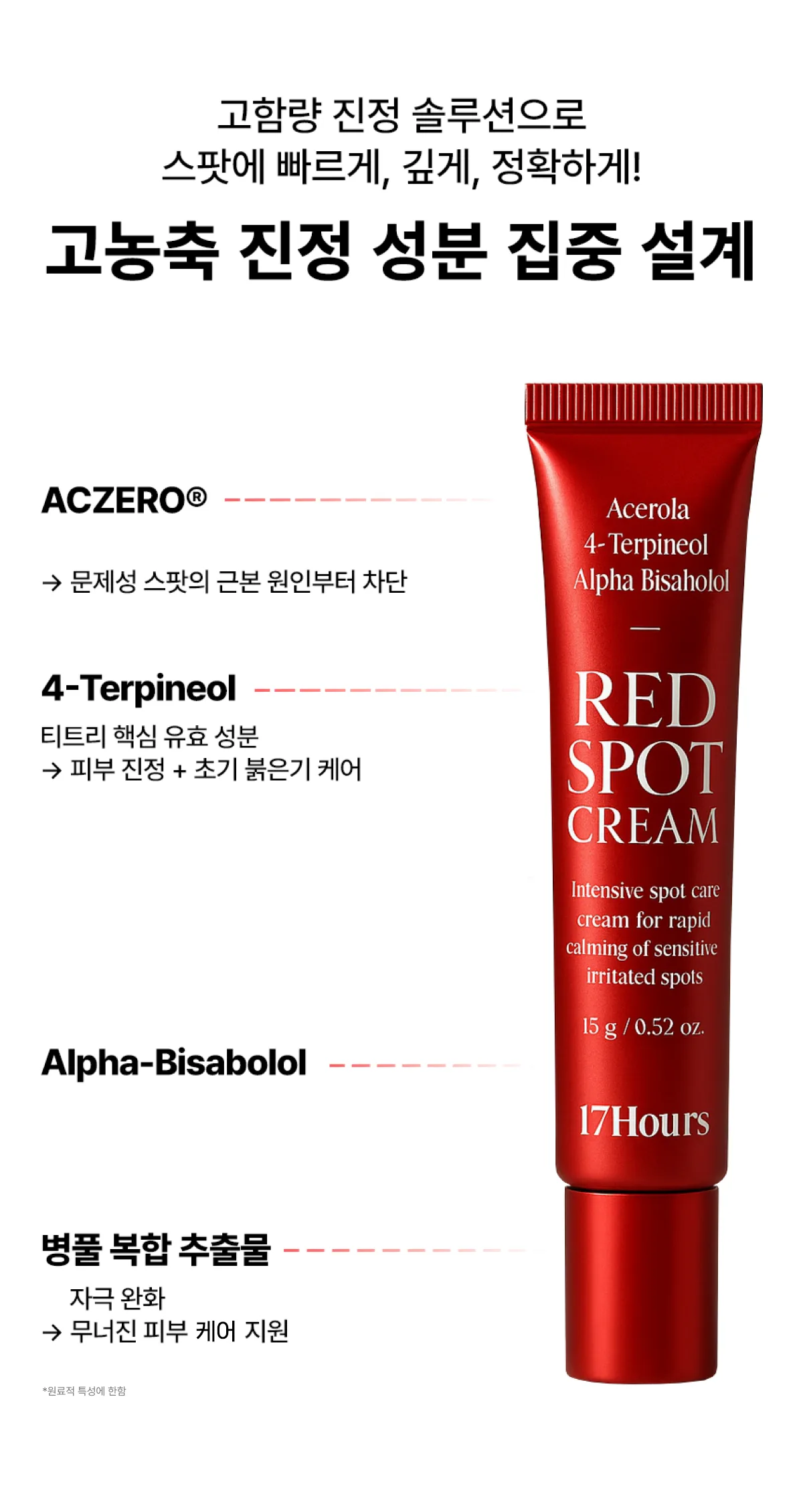 17Hours Red Spot Cream Detail