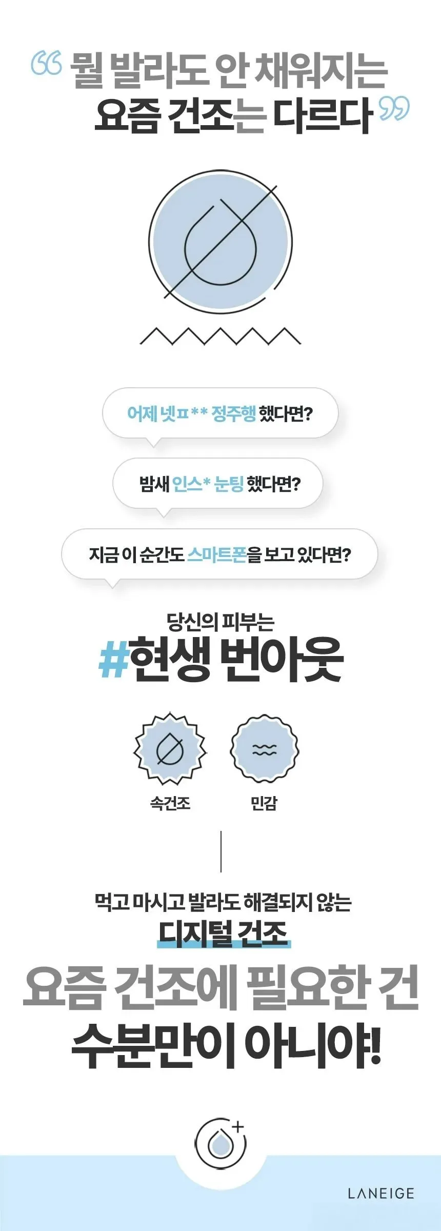 LANEIGE Water Bank Blue Hyaluronic Essence Toner for Normal to Dry skin 160ml Detail