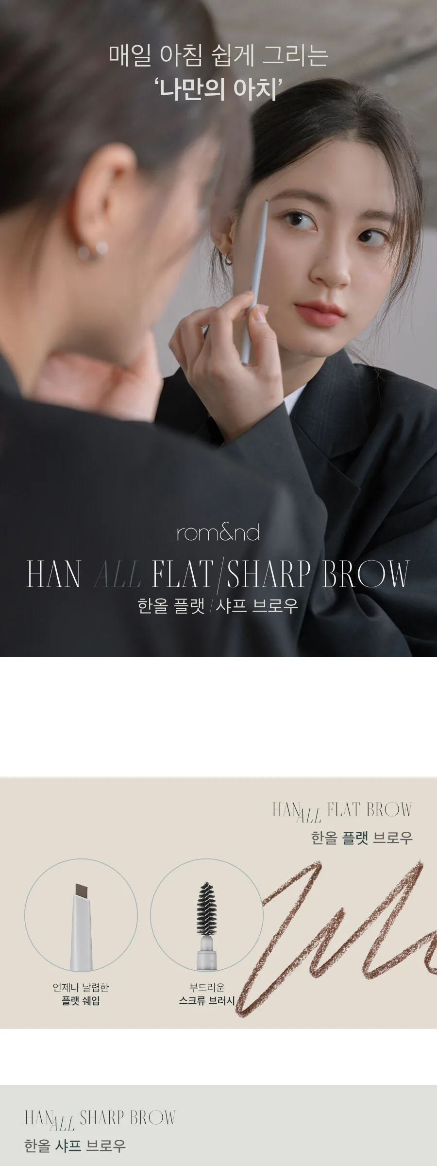 rom&nd Han All Flat Brow 0.17g Detail