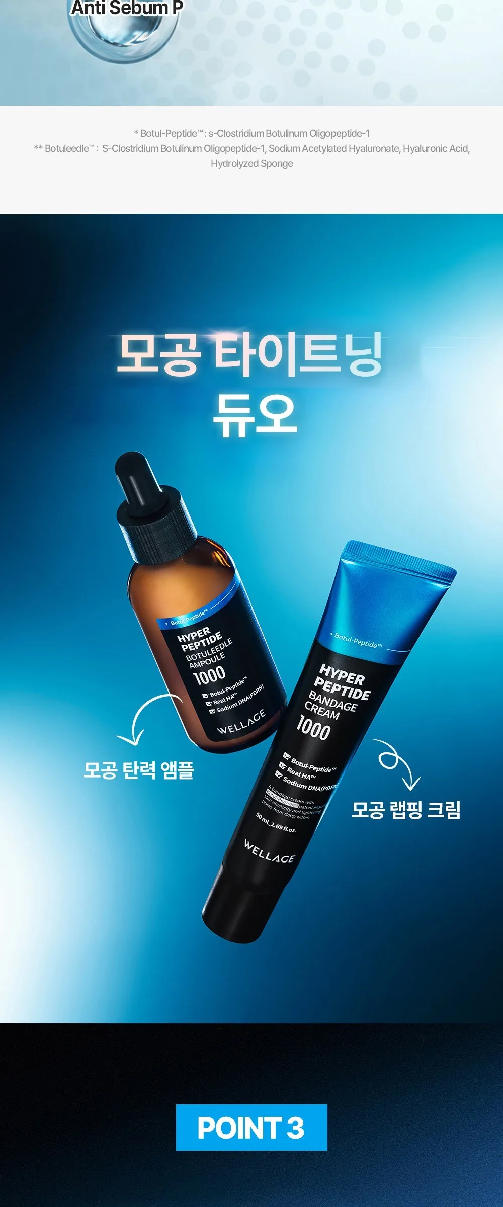 WELLAGE Hyper Peptide Botulinum Ampoule 50ml Detail