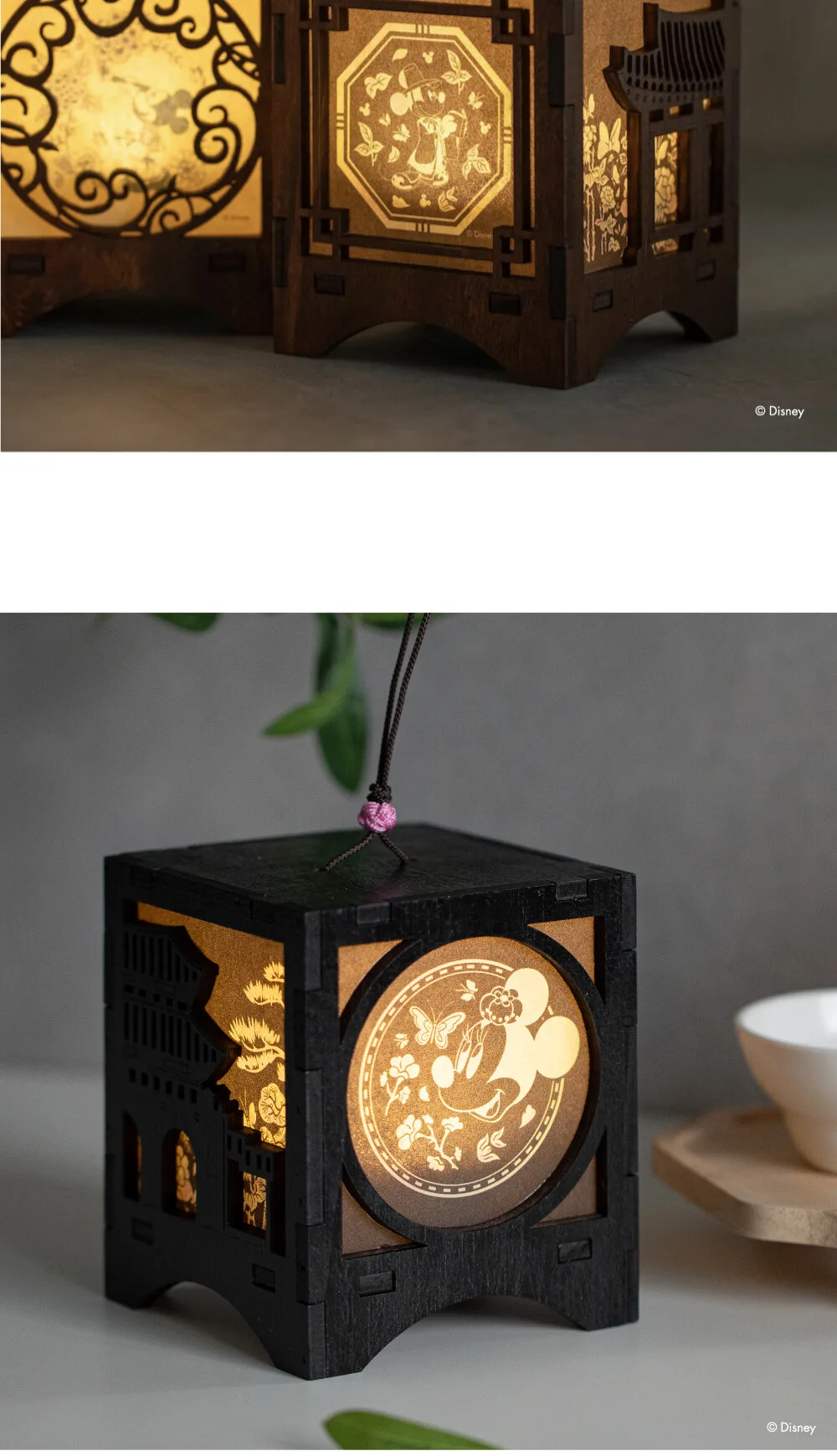 ARTIST COLLABORATION Mickey Mother-of-pearl Mood Light Detail