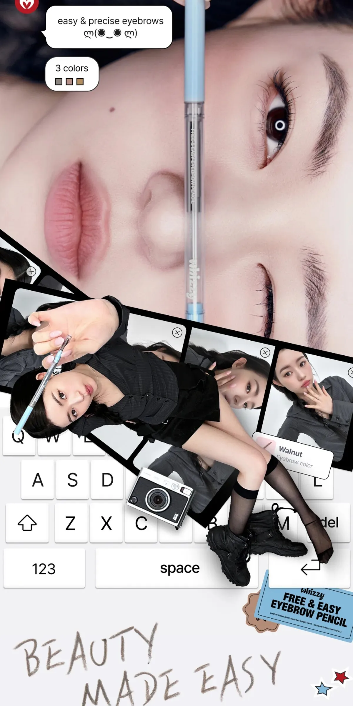 WHIZZY Free & Easy Eyebrow Pencil 0.05g Detail