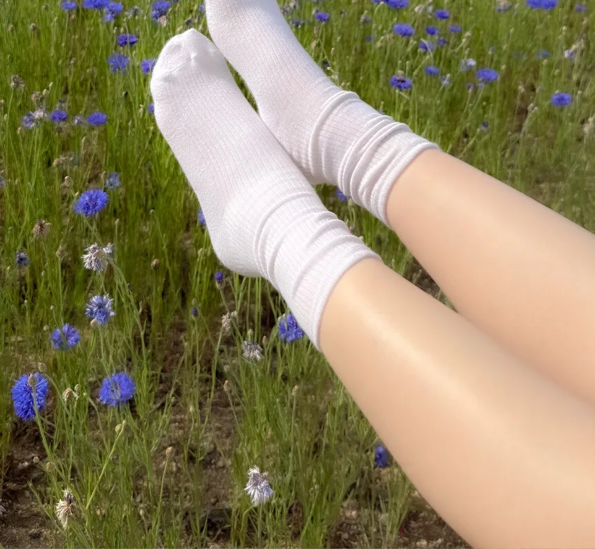 Lululela Marry See Through Shirring Socks 5pack Set Detail