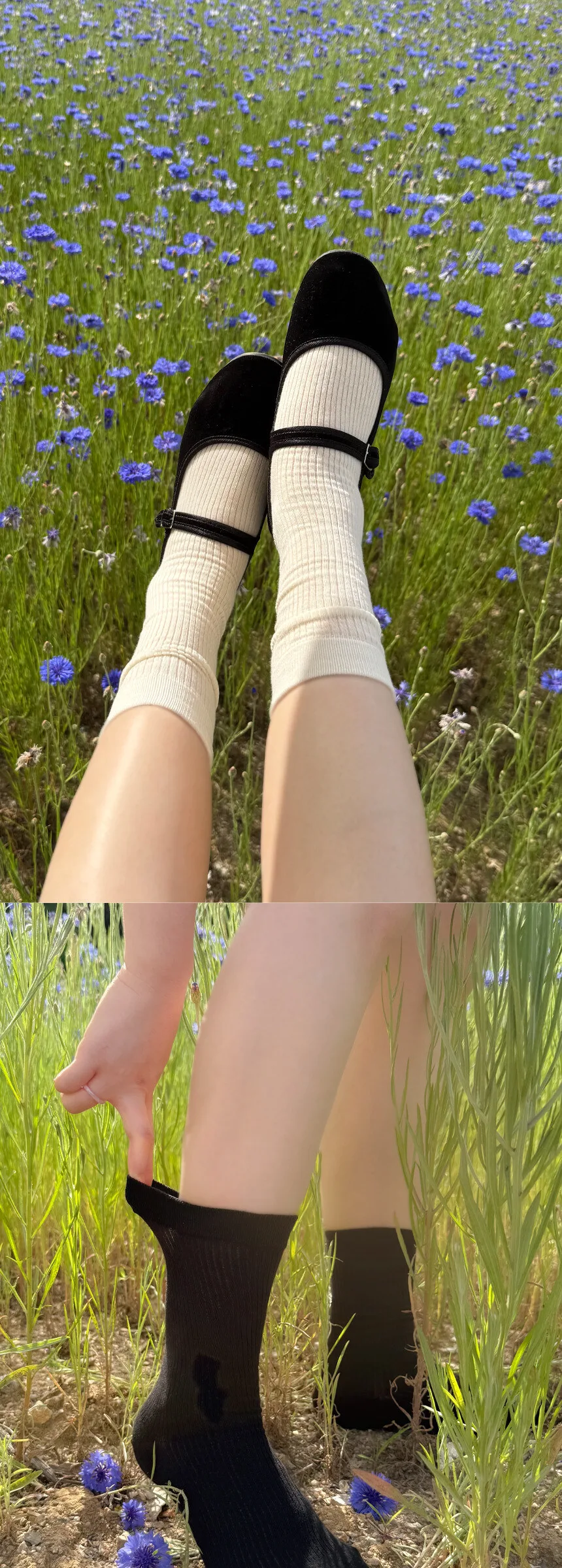 Lululela Marry See Through Shirring Socks 5pack Set Detail