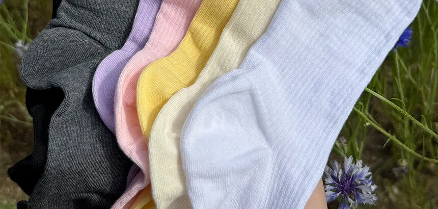 Lululela Marry See Through Shirring Socks 5pack Set Detail
