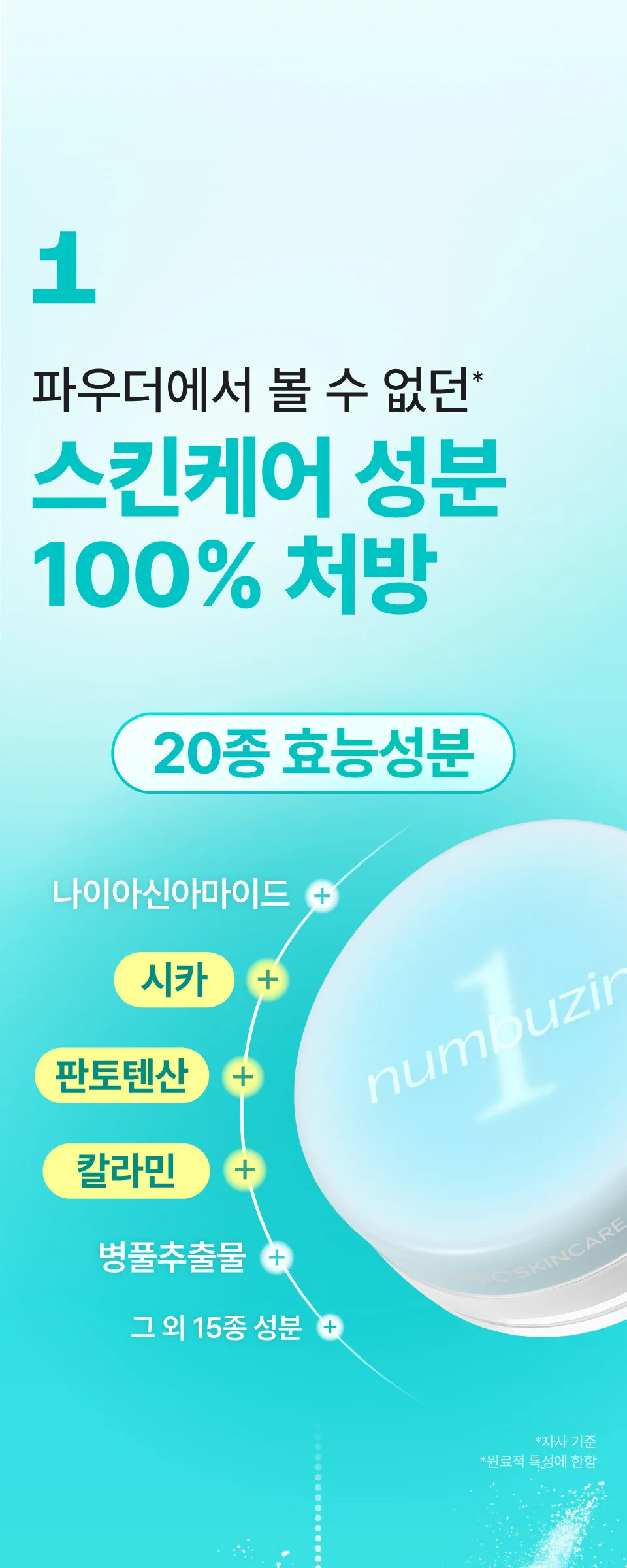 NUMBUZIN No.1 Pantothenic Skincare 100 Blur Powder 7g Detail