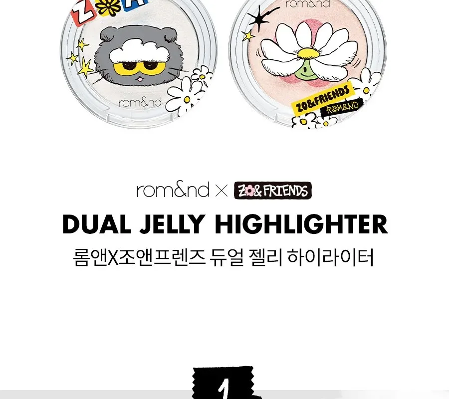 rom&nd x Joanne Friends Dual Jelly Highlighter Detail