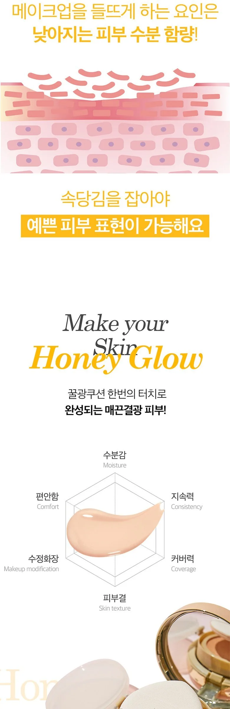 Vely Vely Aura Honey Glow Cushion Detail