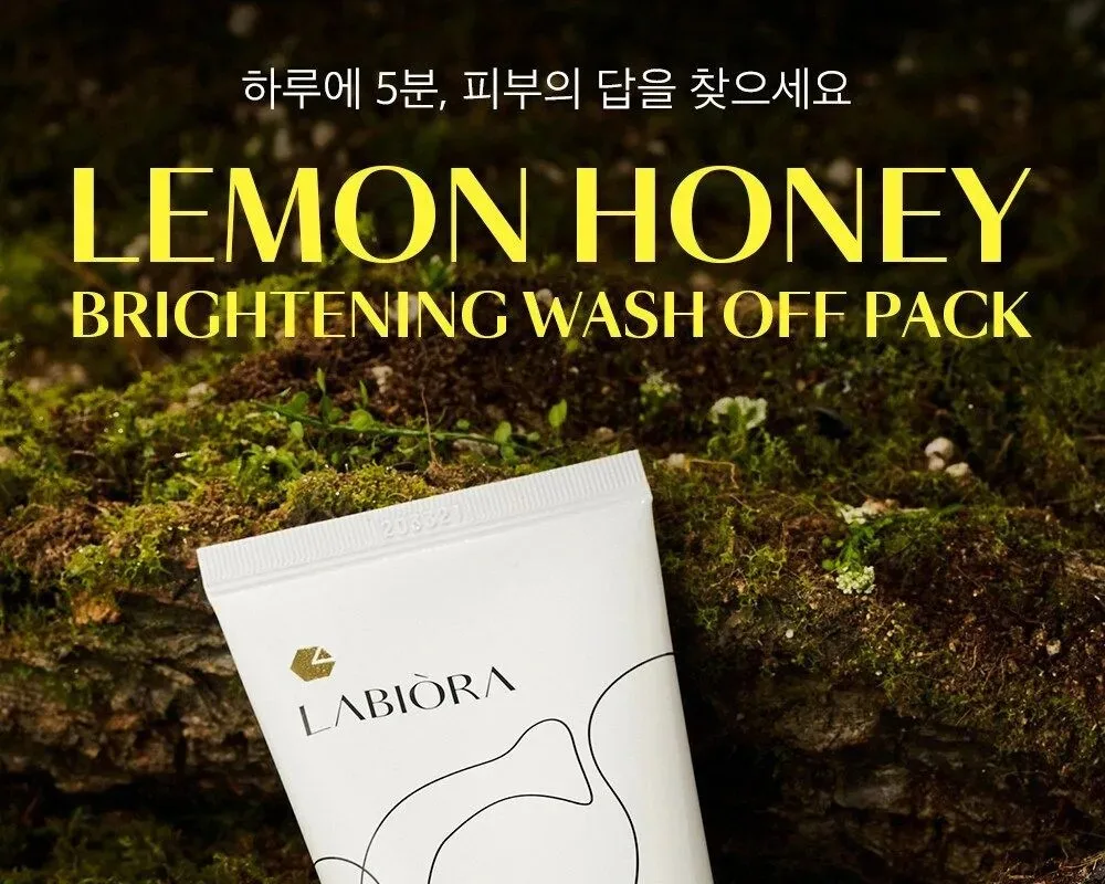 LAVIORA Bae Jong-ok Lemon Honey Brightening Wash-Off Pack 100g – Exfoliating Mask for Radiant Skin Detail