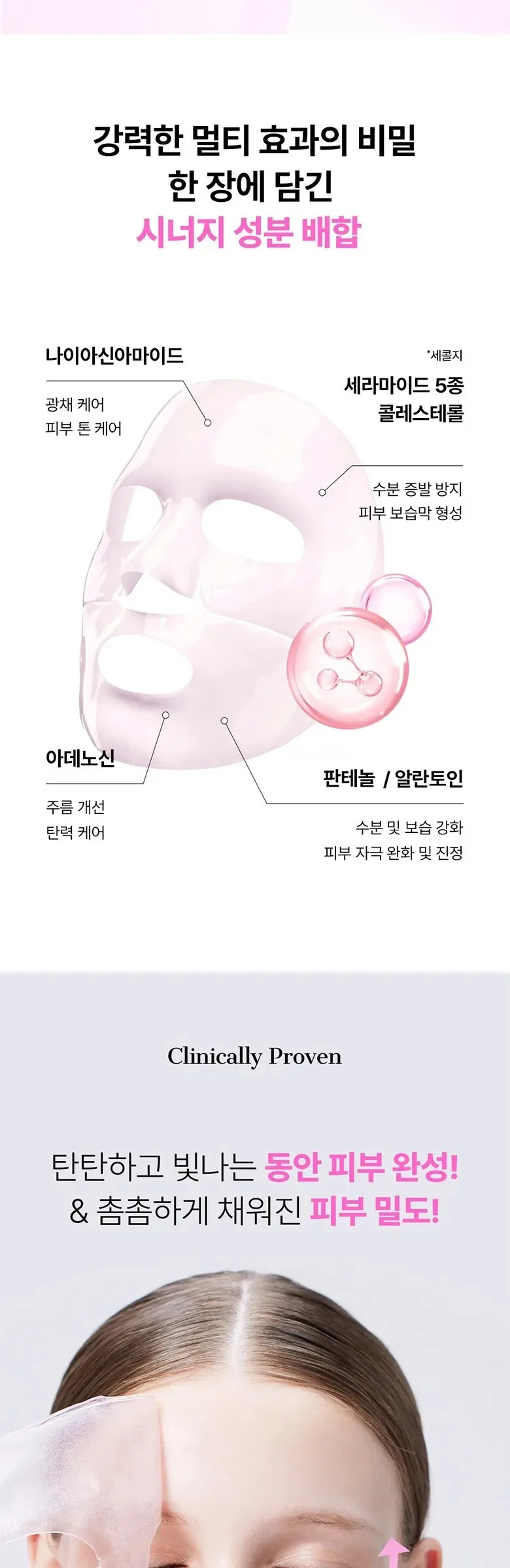 COSRX The Peptide Collagen Lifting Glow Hydrogel Mask 34g x 3ea Detail