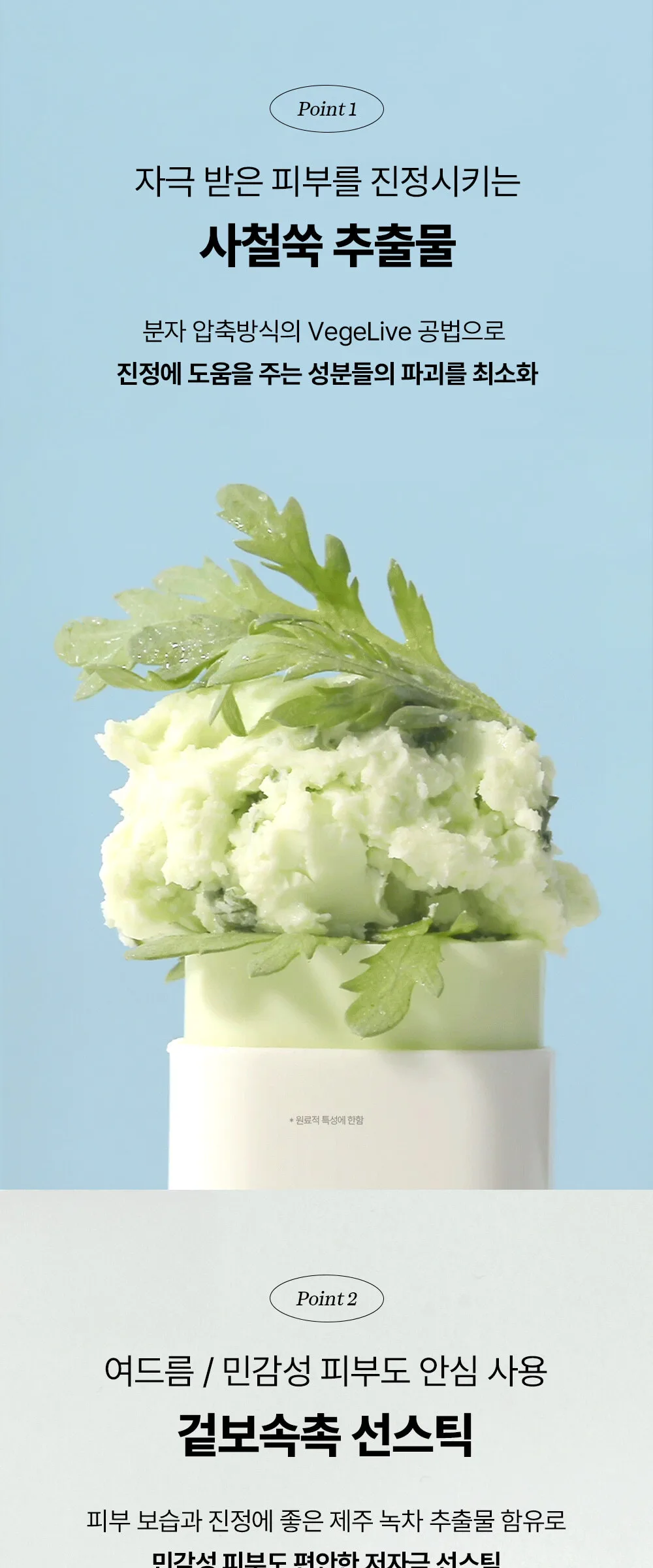 BEAUTY OF JOSEON Matte Sun Stick Mugwort+Camelia 18g Detail