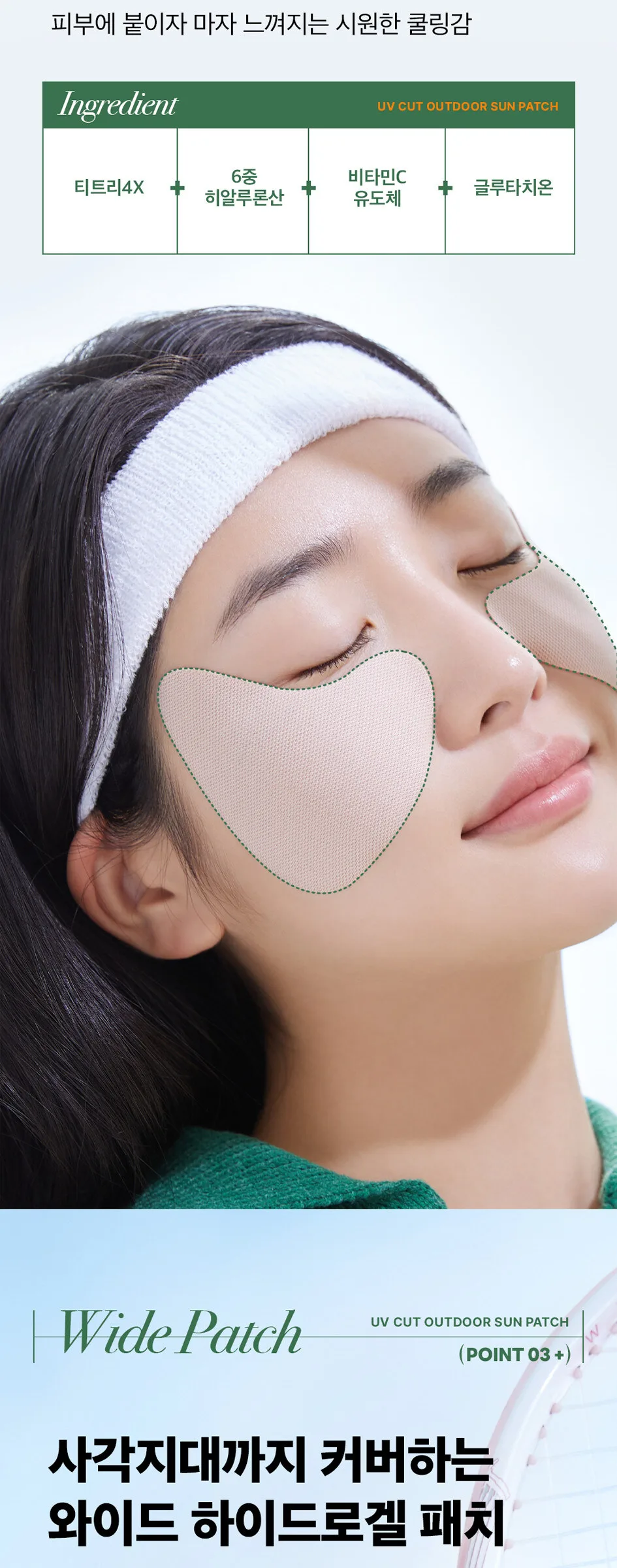 MEDIHEAL UV Cut Outdoor Sun Patch Wide Protection 2patch*4 Detail