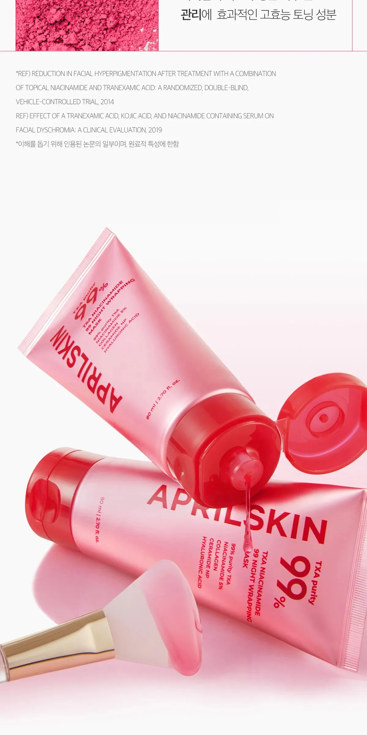 APRILSKIN TXA Niacinamide 99 Night Wrapping Mask 80ml Detail