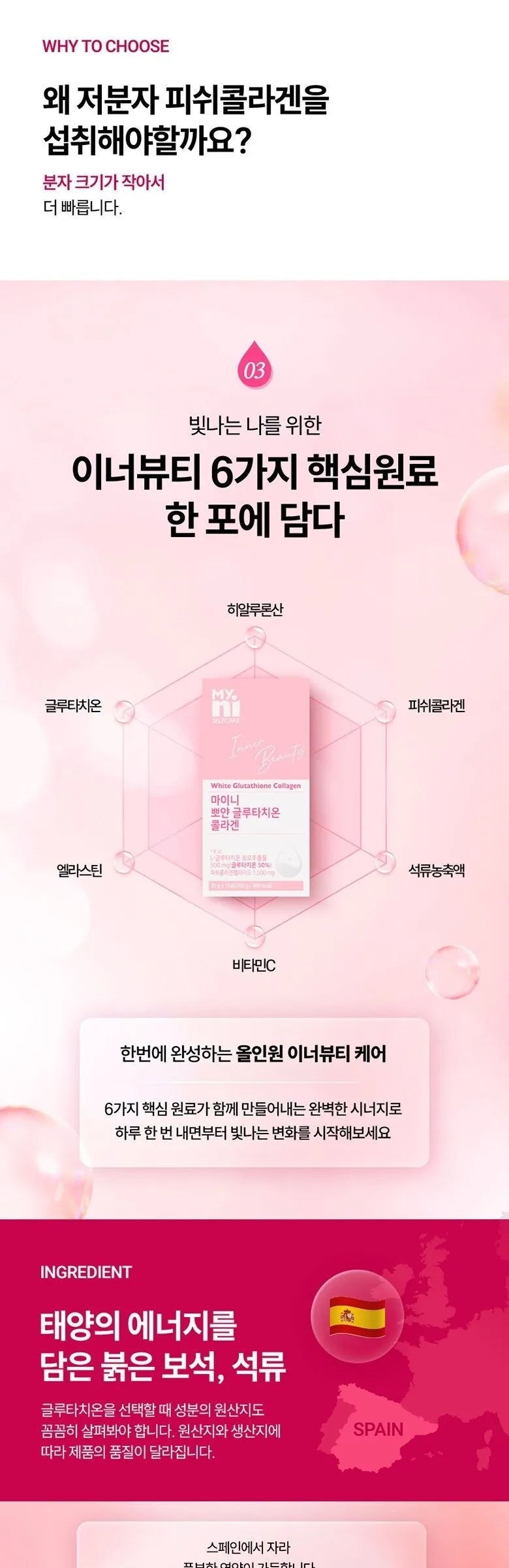 MyNi White Glutathione Collagen 300g x 2 Pack Detail