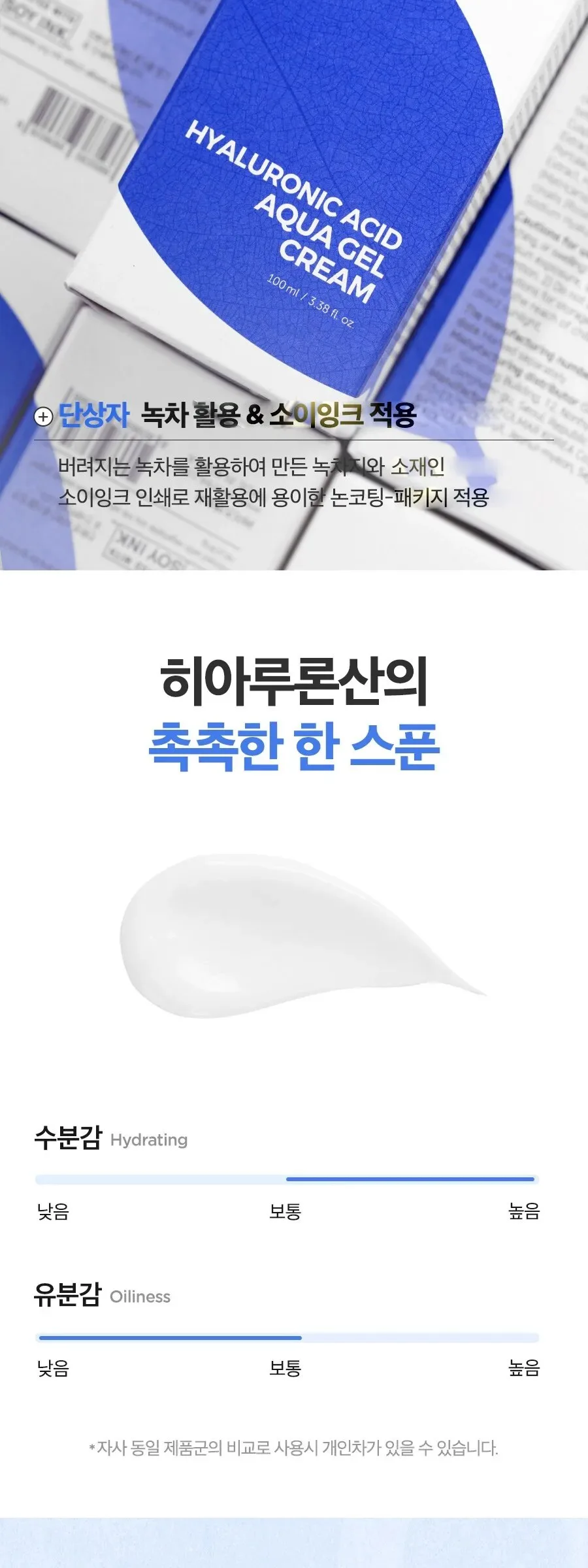 ISNTREE Hyaluronic Acid Aqua Gel Cream 100ml Detail