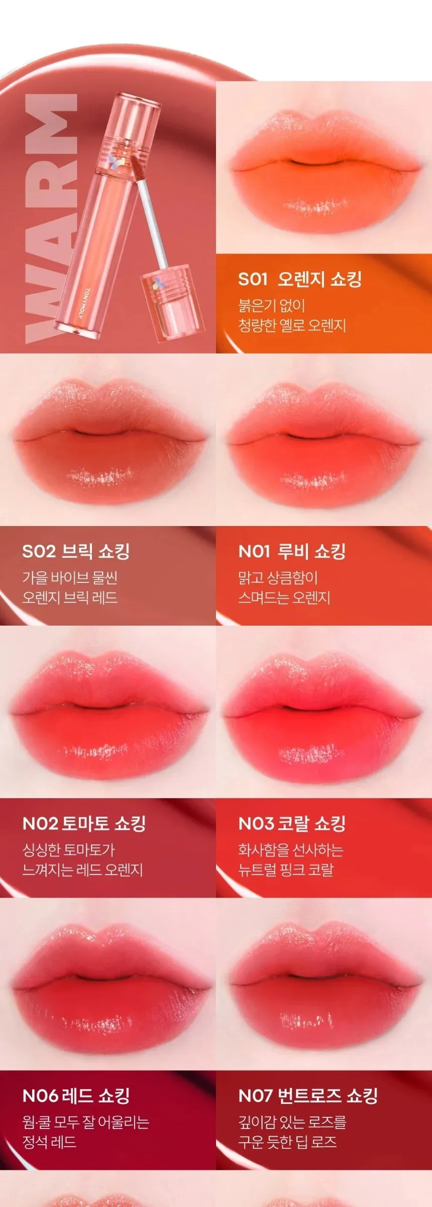 TONY MOLY Perfect Lips Shocking Lip Tint 4g Detail