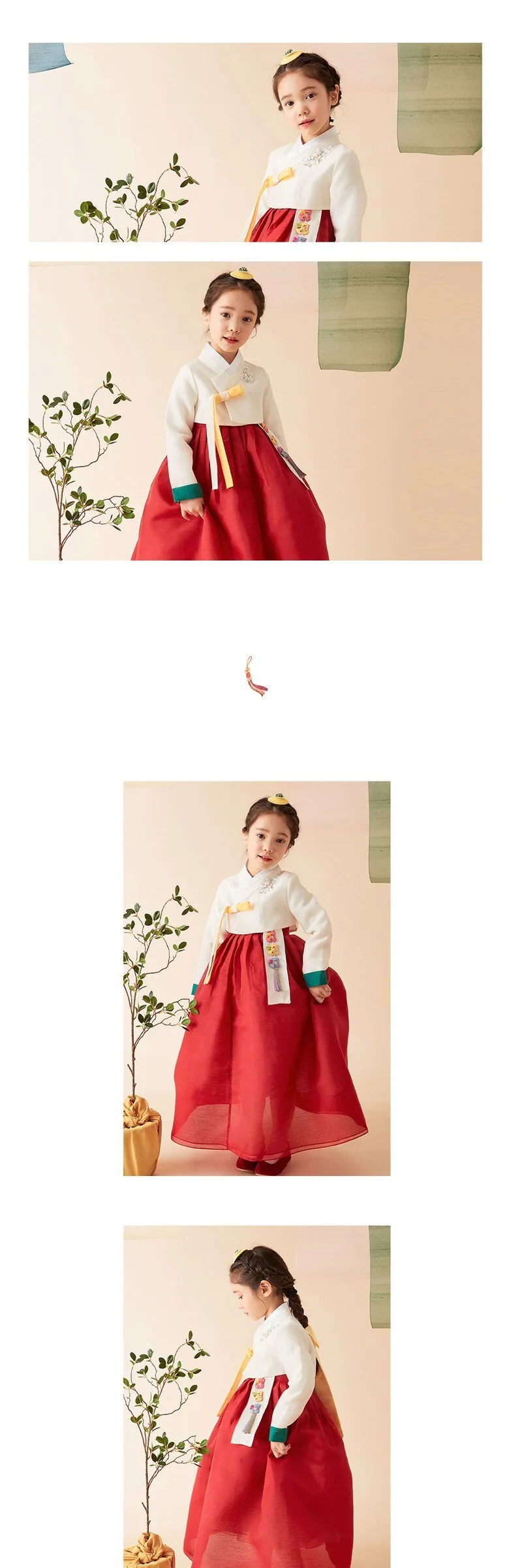 Kiztt Yeonhong Girls’ Hanbok Detail
