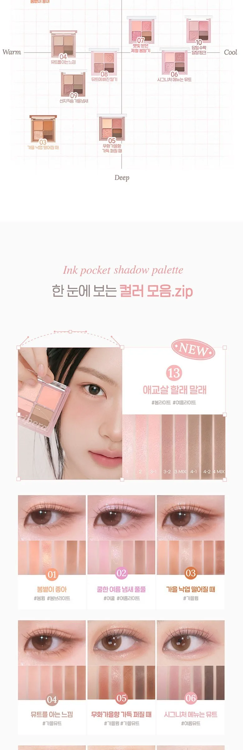 peripera Ink Pocket Shadow Palette Detail